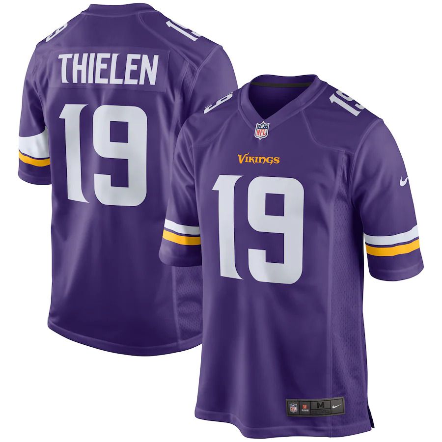 Men Minnesota Vikings #19 Adam Thielen Nike Purple Game Player NFL Jersey->minnesota vikings->NFL Jersey